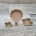 Manchester Craft Blanks - 20cm Open fillable hot air balloon & 2 clouds