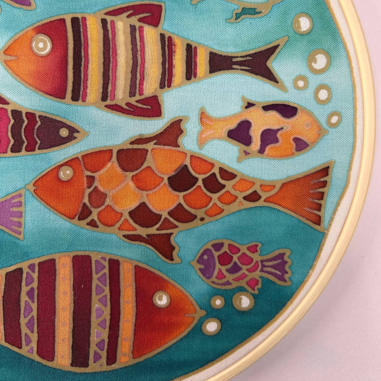 Batik Ying - Fishes of the Sea | Batik Craft Kit | Hand-Waxed DIY Art Kit UK