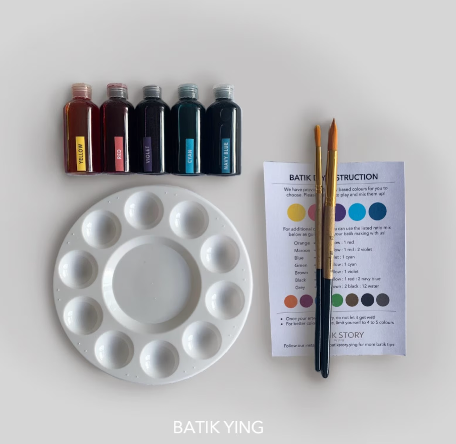 Batik Ying - River Heron | Batik Craft Kit | Hand-Waxed DIY Art Kit UK