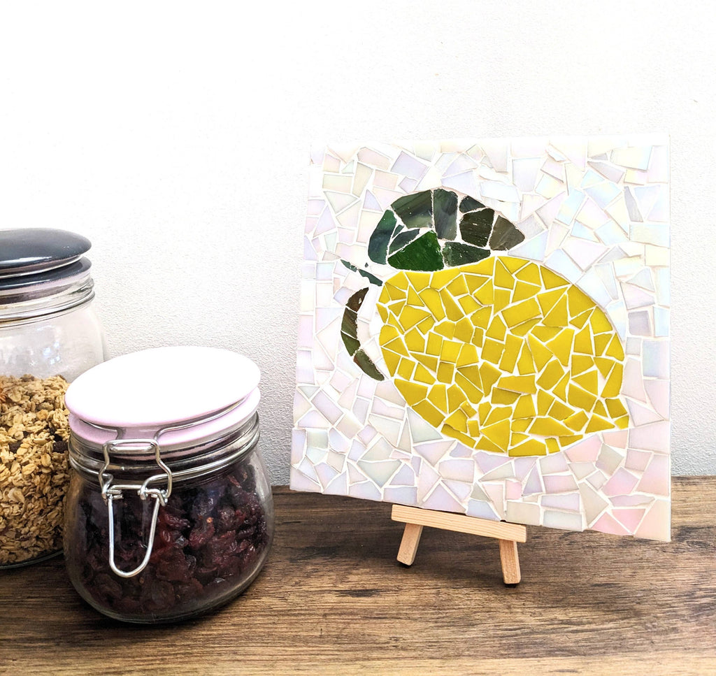 Montet Designs - Lemon Kitchen Trivet DIY Mosaic Kit, Craft Box