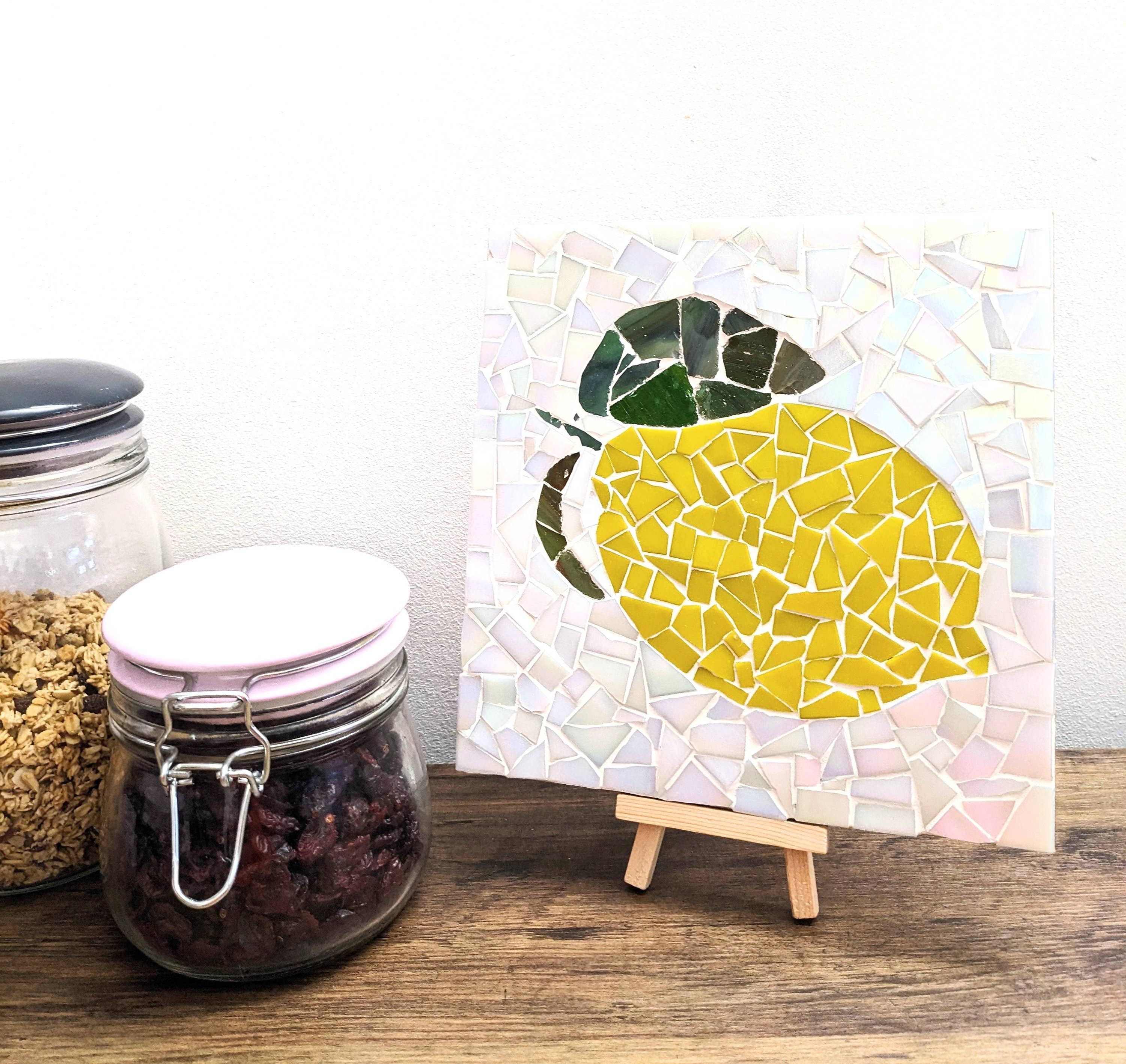 Montet Designs - Lemon Kitchen Trivet DIY Mosaic Kit, Craft Box