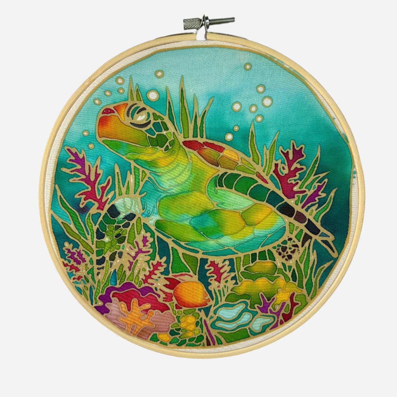 Batik Ying - Oh My Turtle! | Batik Craft Kit | Hand-Waxed DIY Art Kit UK