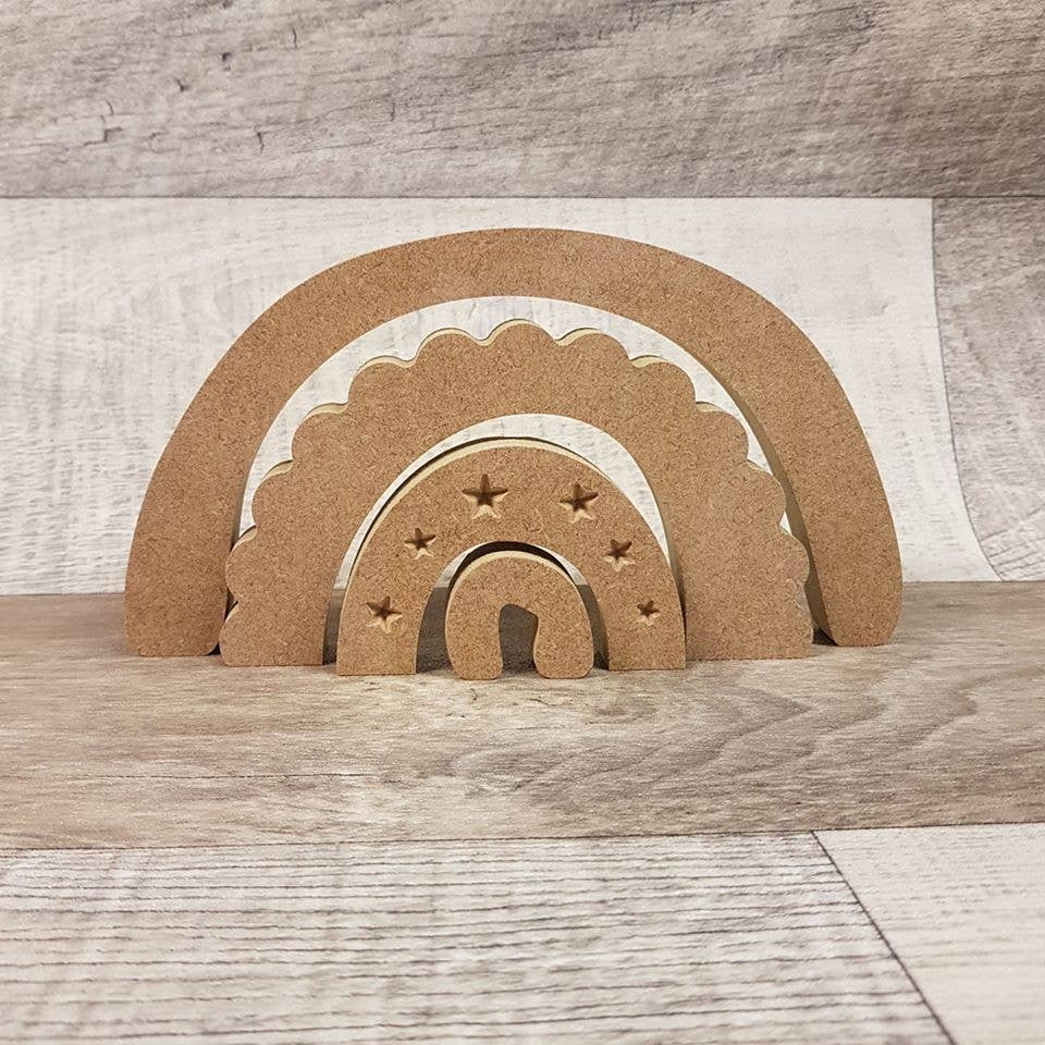 Manchester Craft Blanks - Funky original rainbow