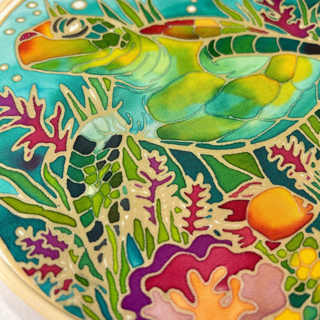 Batik Ying - Oh My Turtle! | Batik Craft Kit | Hand-Waxed DIY Art Kit UK