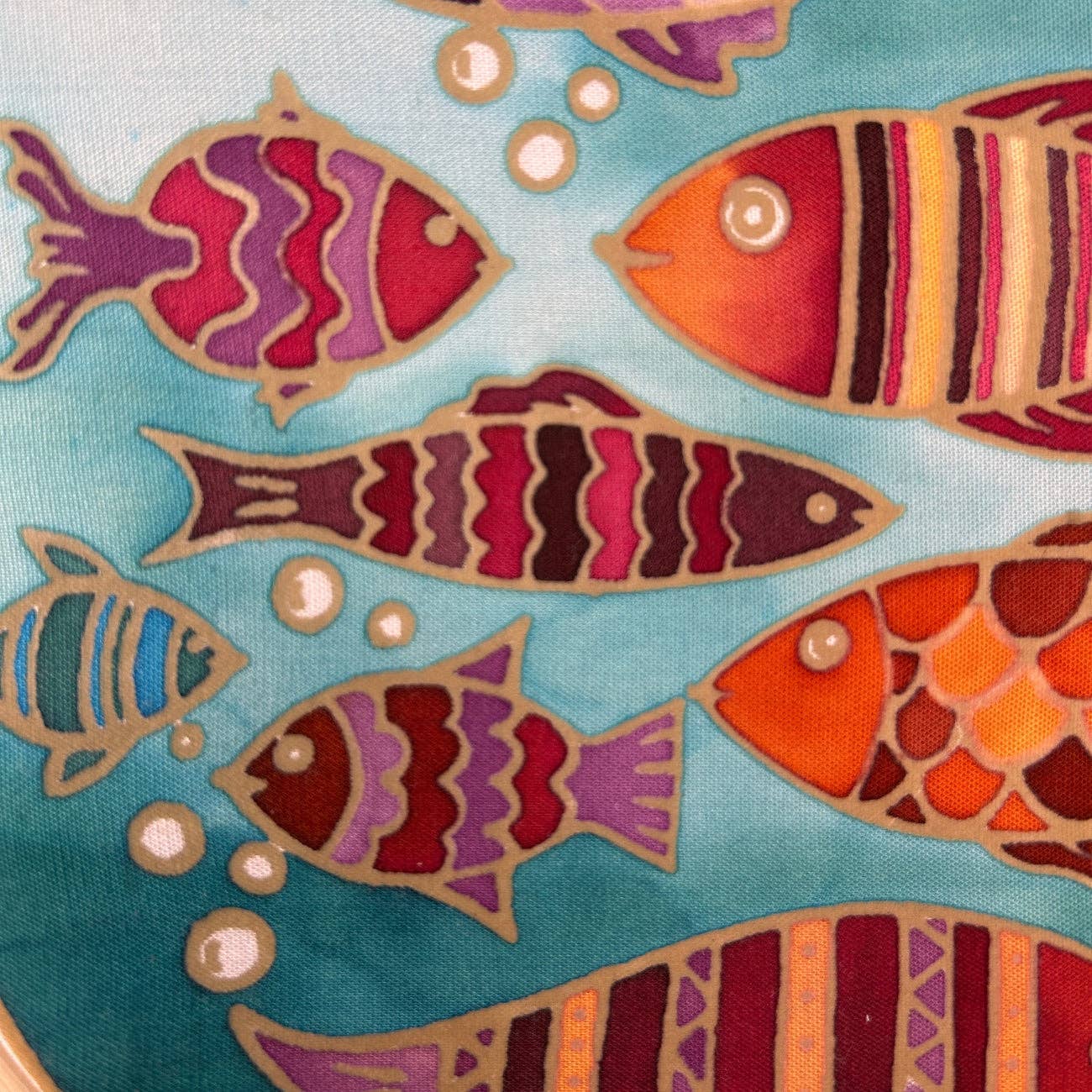 Batik Ying - Fishes of the Sea | Batik Craft Kit | Hand-Waxed DIY Art Kit UK