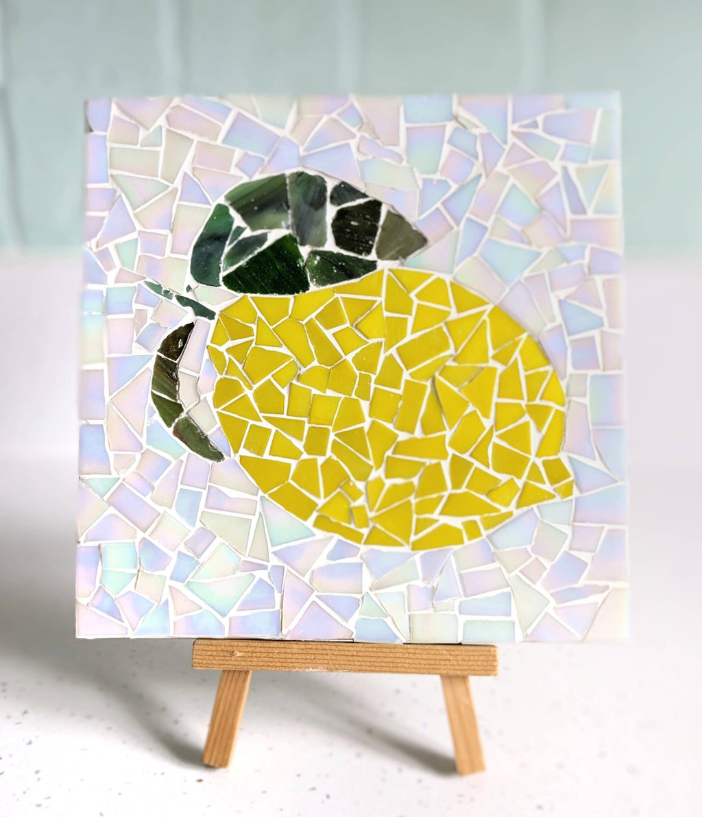 Montet Designs - Lemon Kitchen Trivet DIY Mosaic Kit, Craft Box