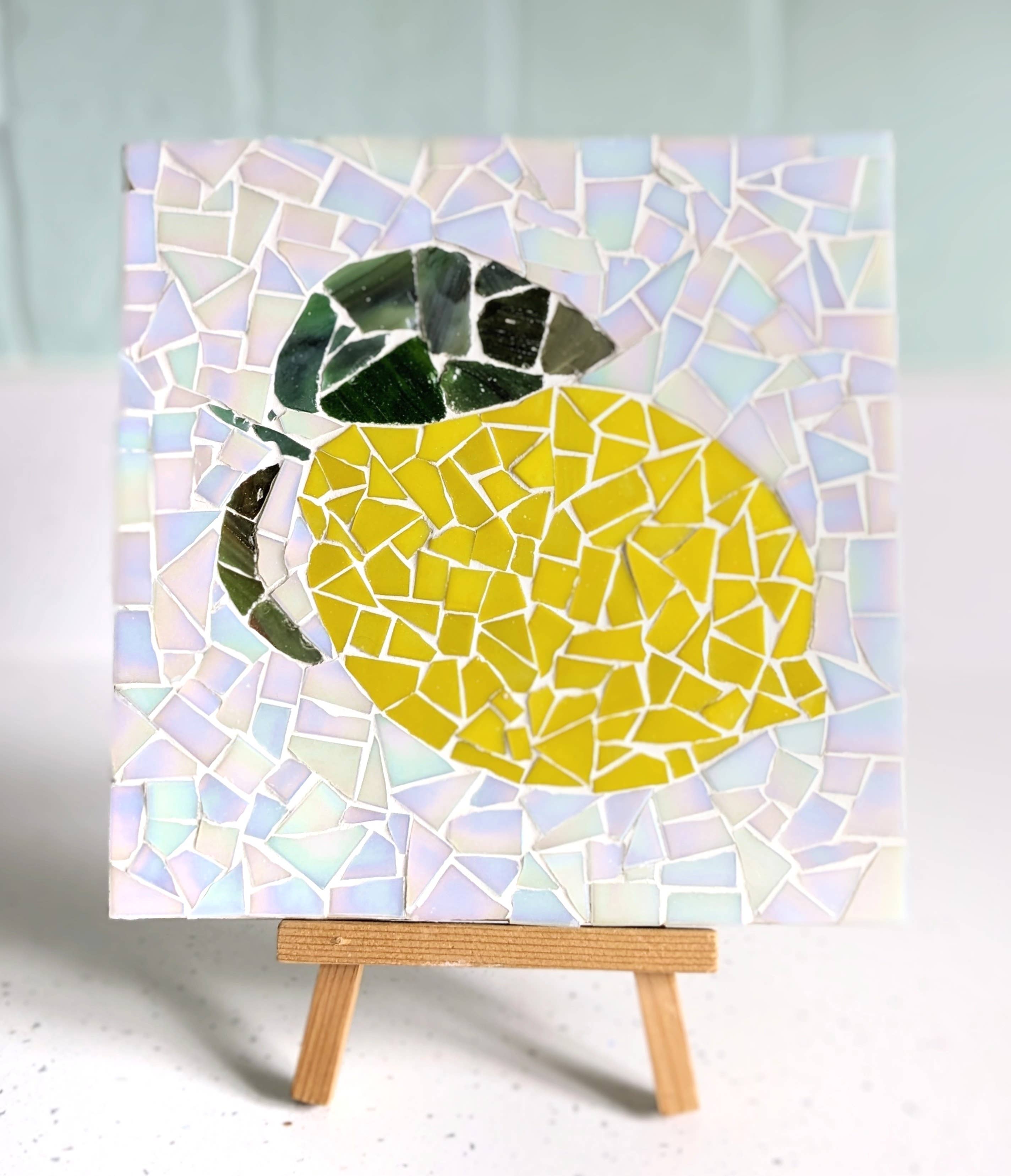 Montet Designs - Lemon Kitchen Trivet DIY Mosaic Kit, Craft Box