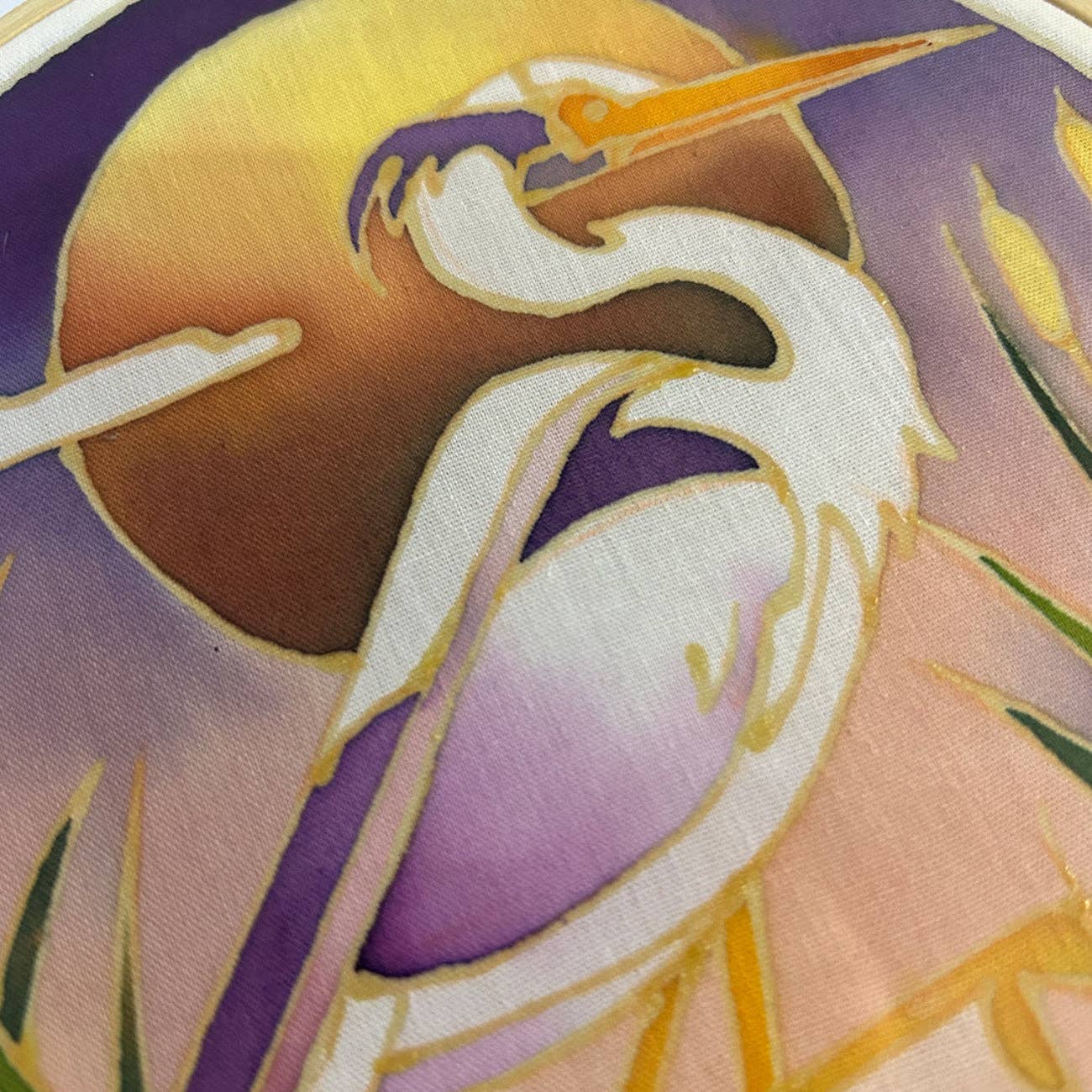 Batik Ying - River Heron | Batik Craft Kit | Hand-Waxed DIY Art Kit UK