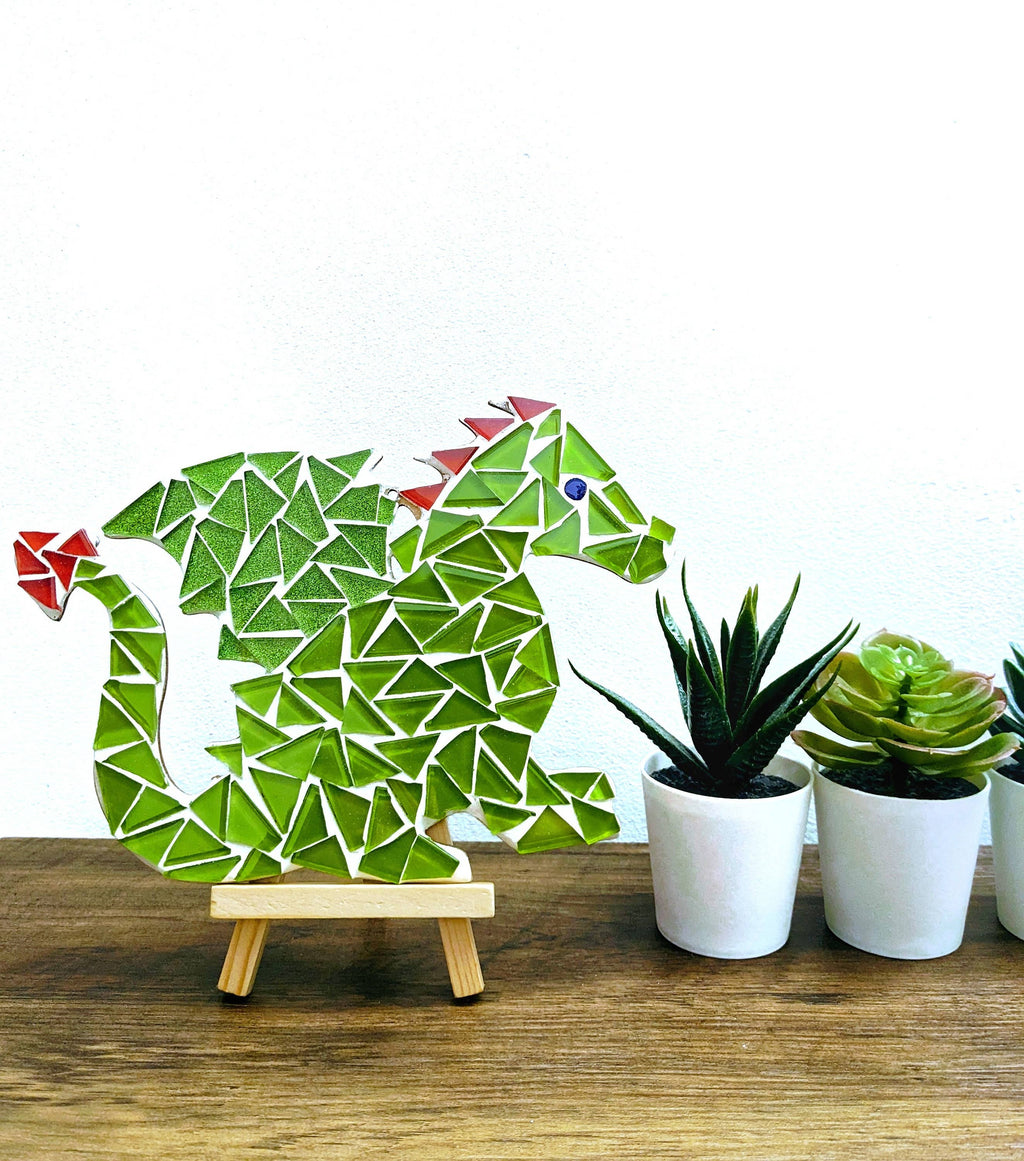 Montet Designs - Green Dragon DIY Mosaic Kit, Craft Box