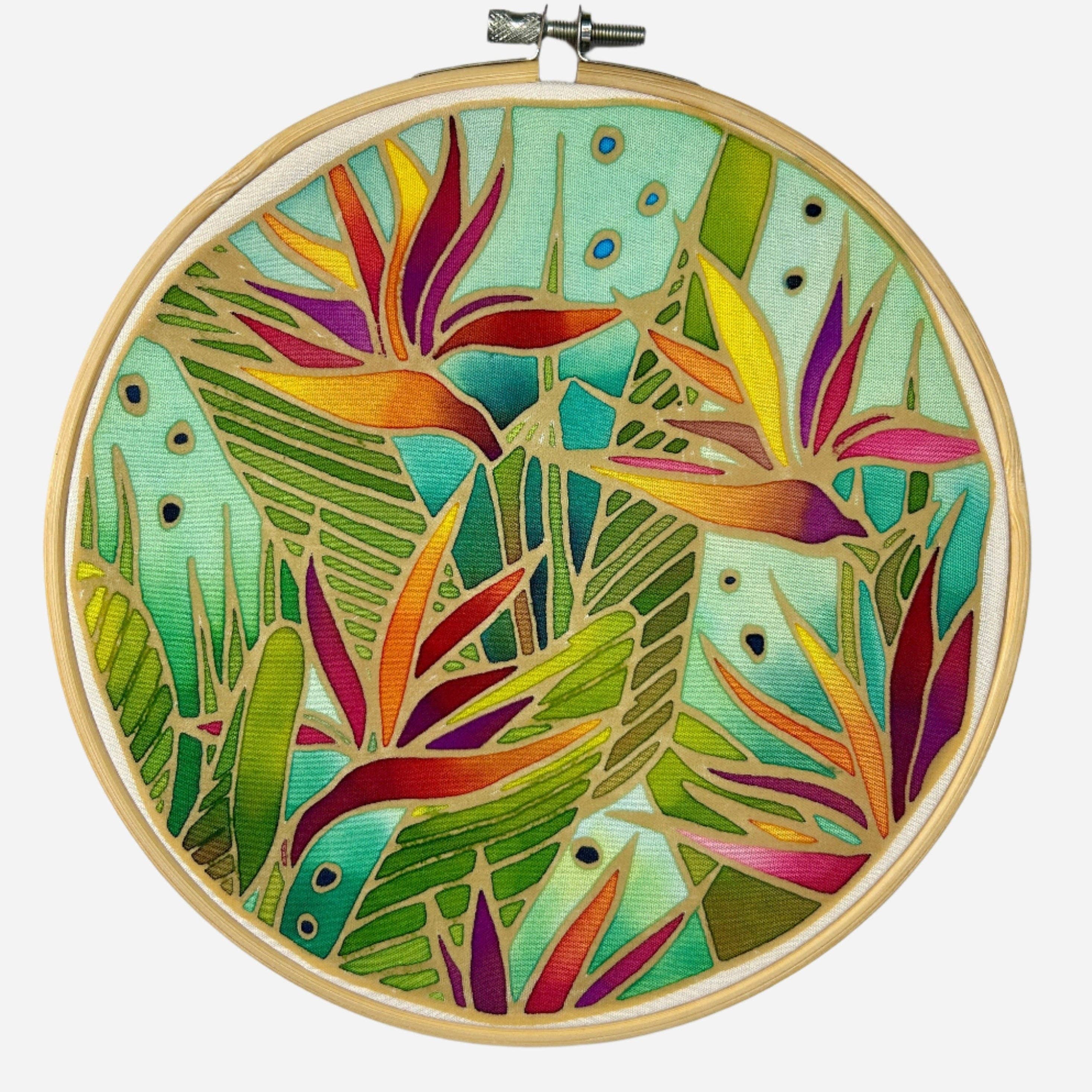 Batik Ying - Bird of Paradise | Batik Craft Kit | Hand-Waxed DIY Art Kit UK