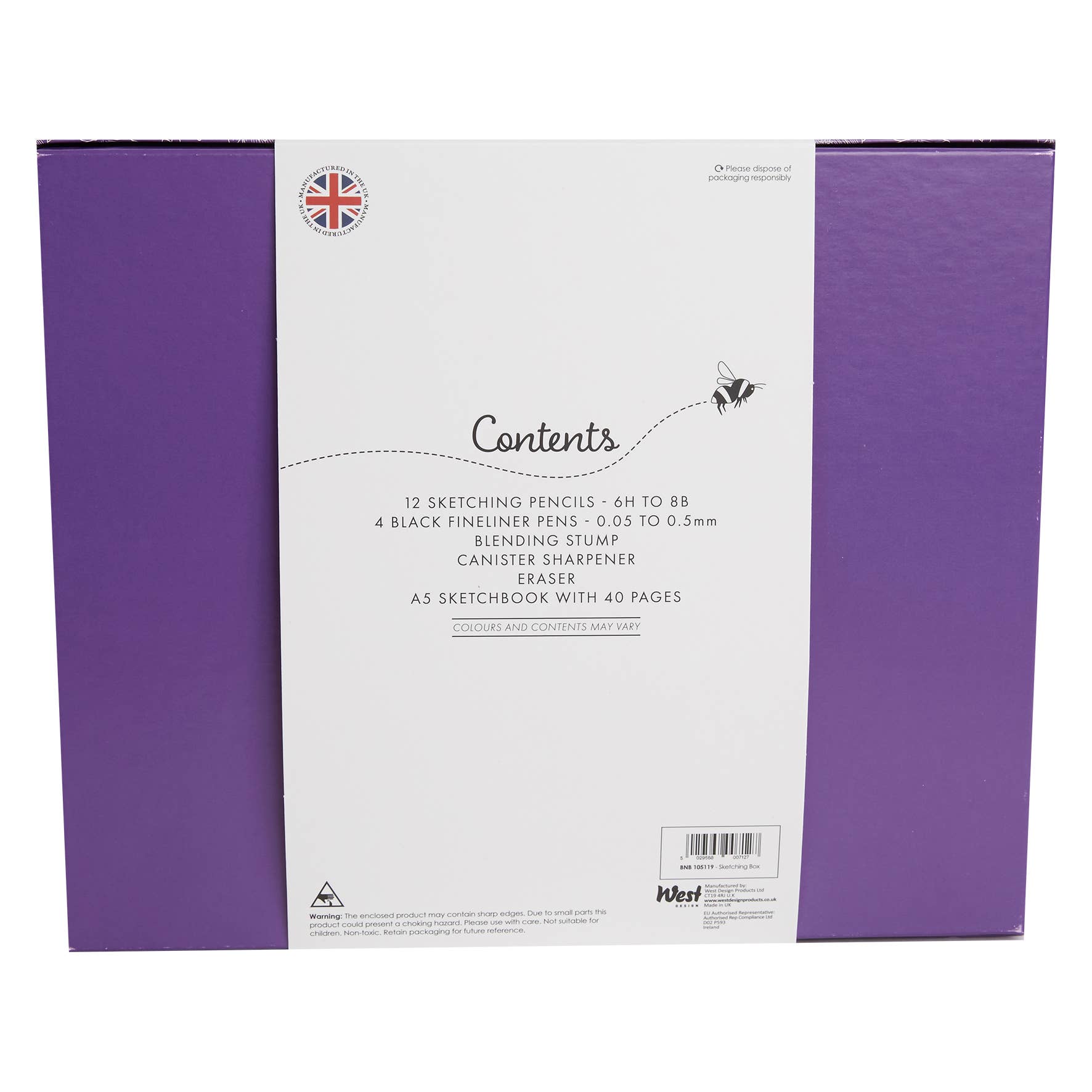 West Design Products - Bee & Bumble Sketching Box Craft Kit