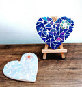 Montet Designs - 2 Iridescent Love Heart DIY Mosaic Kit, Craft Box