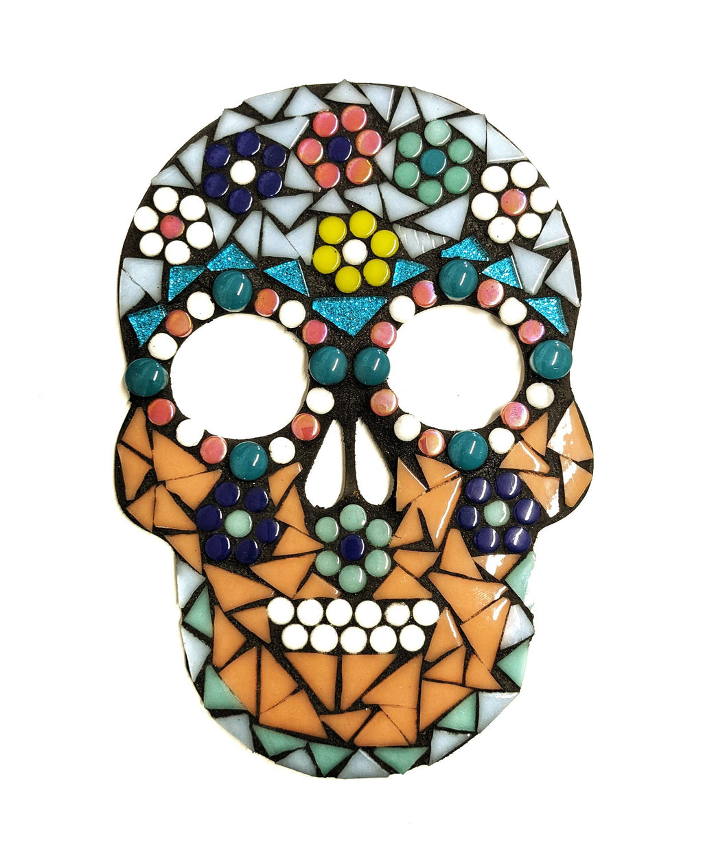 Montet Designs - Day of the Dead Sugar Skull, DIY Mosaic Kit, Craft Box