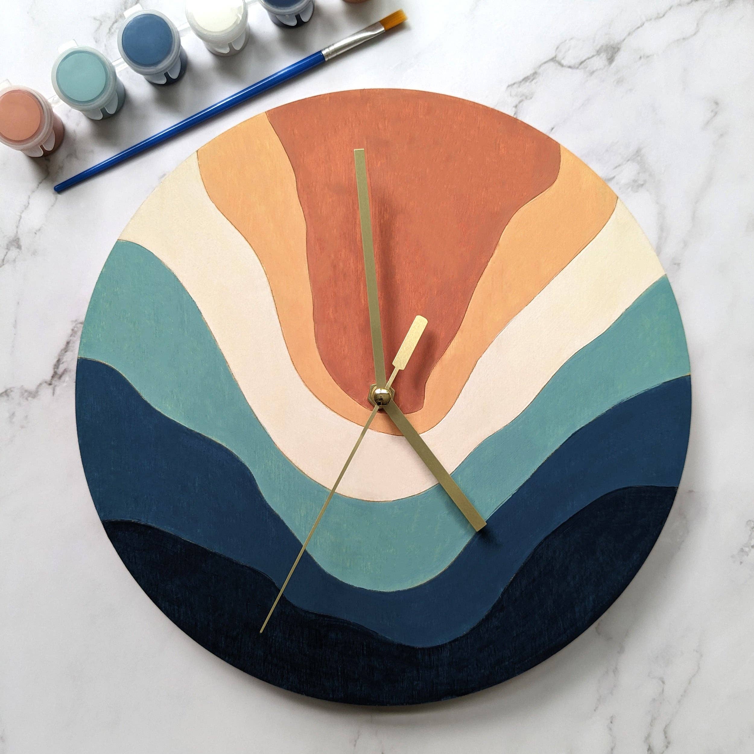Robert Frederick Ltd - Luxe Décor Wooden Clock Painting Kit