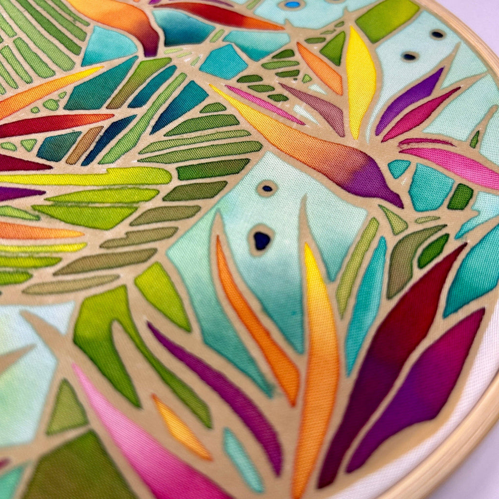 Batik Ying - Bird of Paradise | Batik Craft Kit | Hand-Waxed DIY Art Kit UK