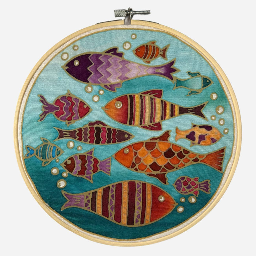 Batik Ying - Fishes of the Sea | Batik Craft Kit | Hand-Waxed DIY Art Kit UK